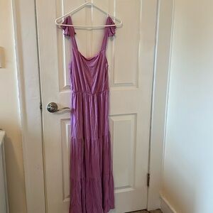 Purple Bohemian Maxi Dress